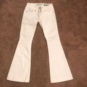 Miss me white flare jeans